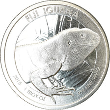 Coin, Fiji, Fiji Iguana, 1 Dollar, 2015, 1 Oz, MS(65-70), Silver