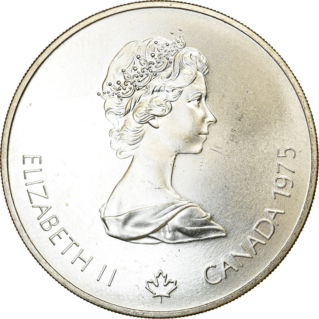 Coin, Canada, Elizabeth II, Marathon, 5 Dollars, 1975, MS(63), Silver, KM:98