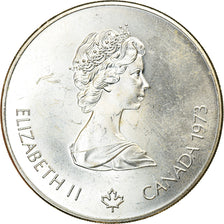 Coin, Canada, Elizabeth II, Map of North America, 5 Dollars, 1973, Ottawa