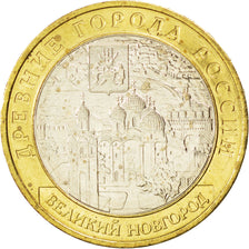RUSSIA, 10 Roubles, 2009, KM #988, MS(63), Bi-Metallic, 27, 8.15