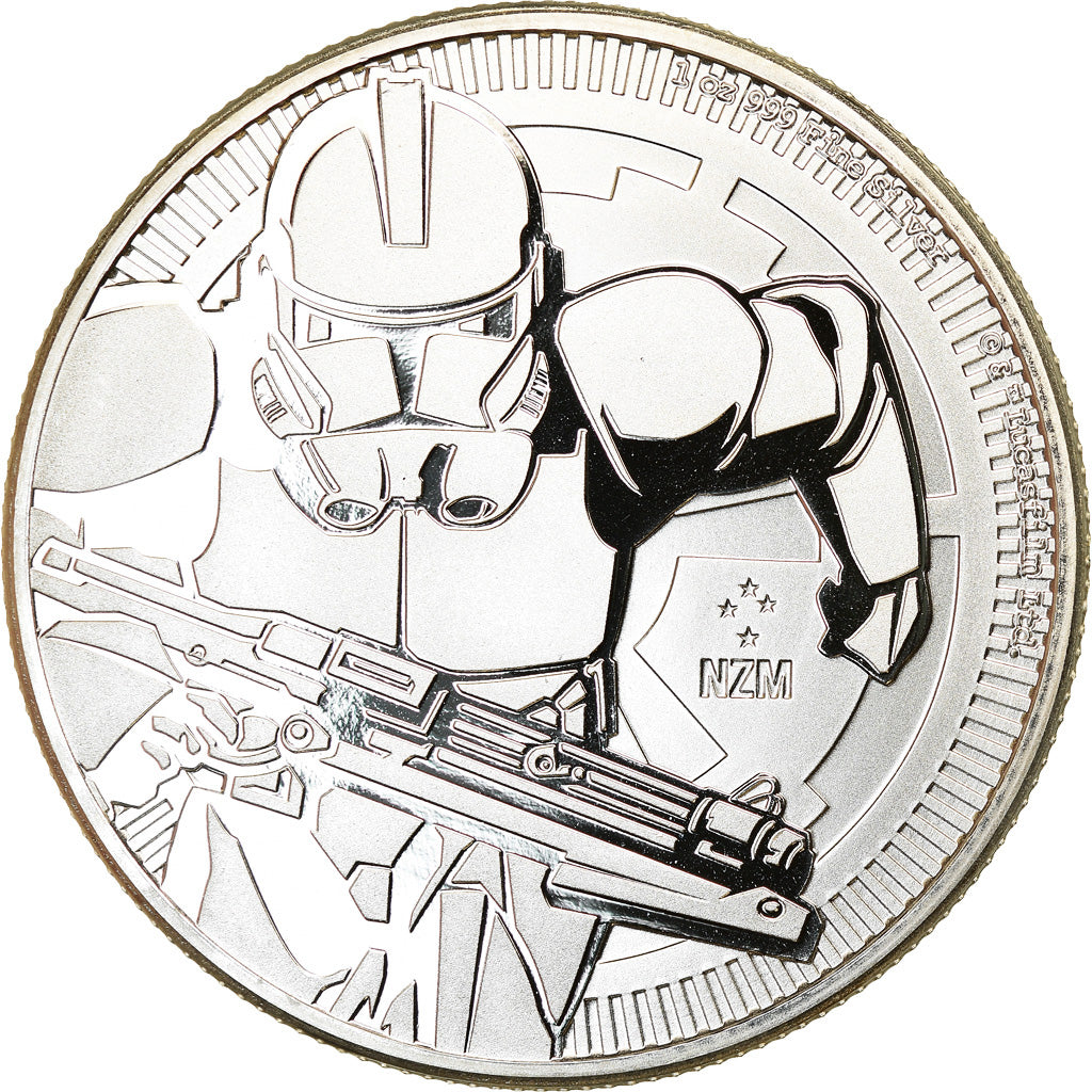 Moneda, Niue, Star Wars - Clone Trooper, 2 Dollars, 2019, FDC, Plata