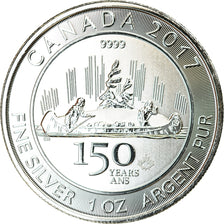 Coin, Canada, 150 years of Canada, 5 Dollars, 2017, 1 Oz, MS(65-70), Silver