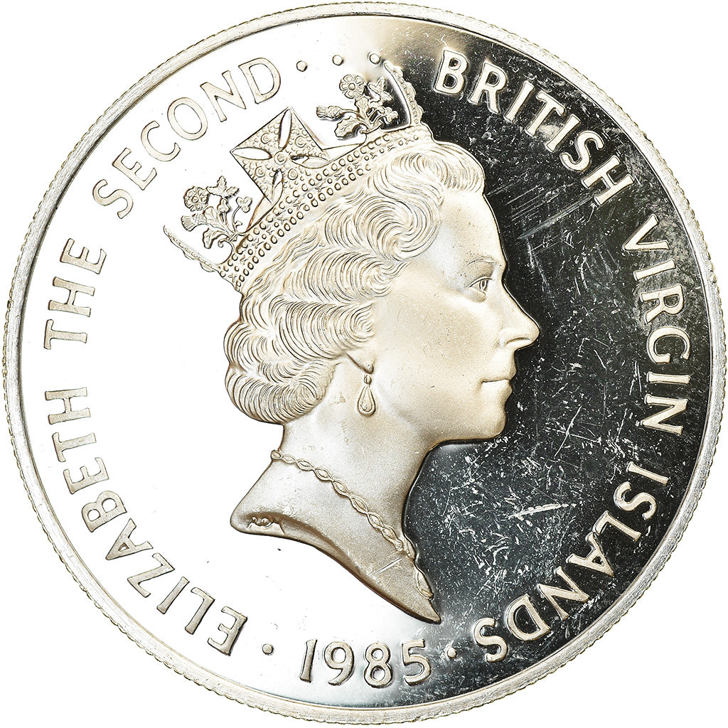 Coin, BRITISH VIRGIN ISLANDS, Elizabeth II, Sextant, 20 Dollars, 1985, Franklin