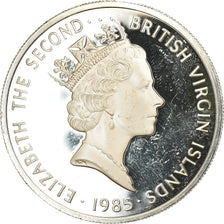 Moneta, ISOLE VERGINI BRITANNICHE, Elizabeth II, Brass Nocturnal, 20 Dollars