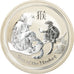 Coin, Australia, Year of the Monkey, Dollar, 2016, 1 Oz, MS(65-70), Silver