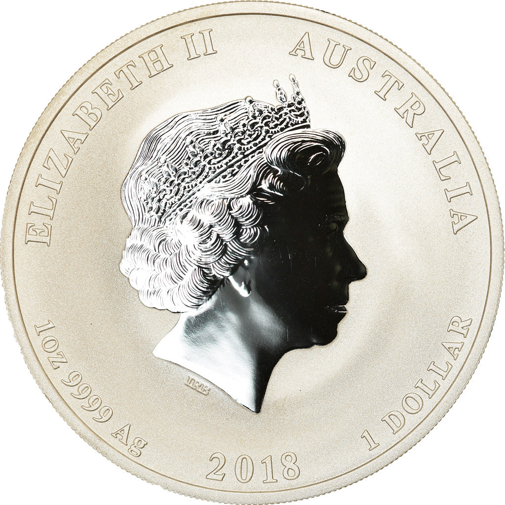 Moneta, Australia, Year of the Dog, Dollar, 2018, 1 Oz, FDC, Argento