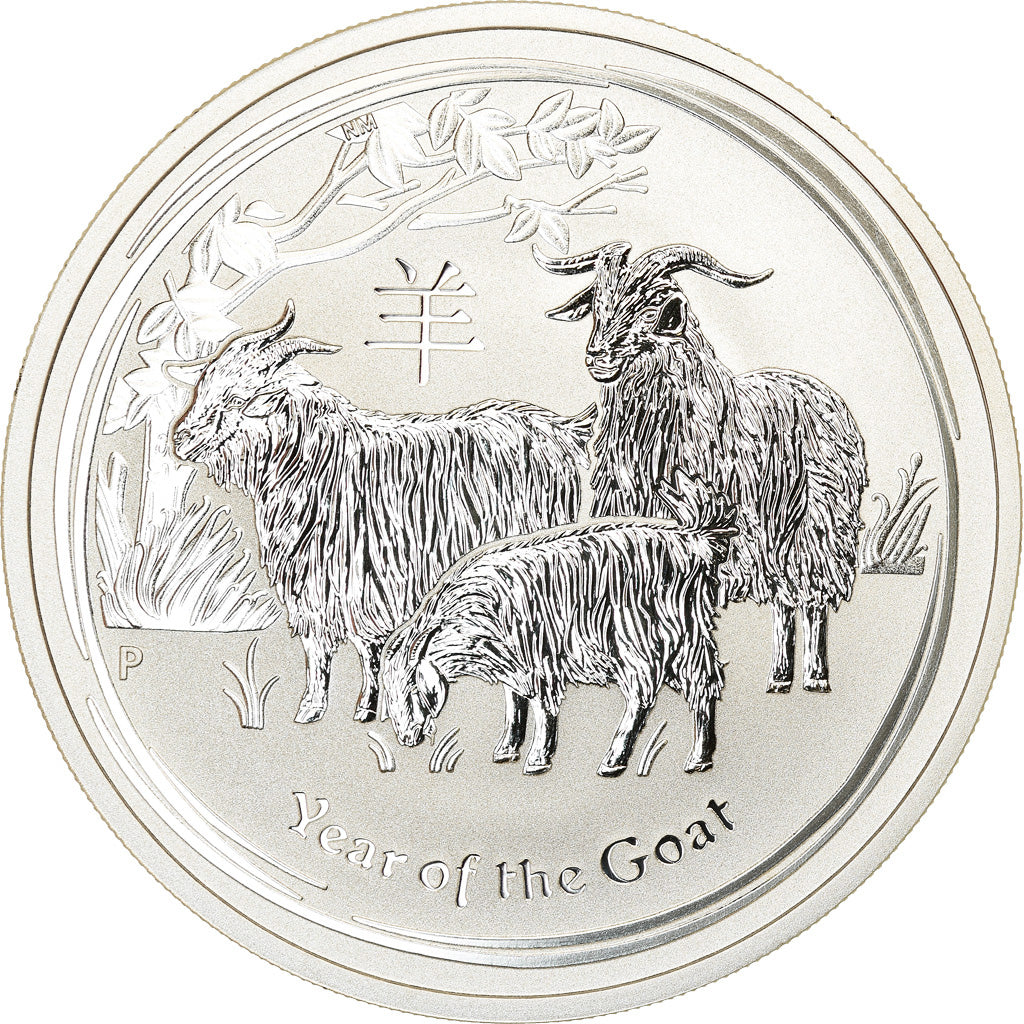 Munten, Australië, Year of the Goat, Dollar, 2015, 1 Oz, FDC, Zilver