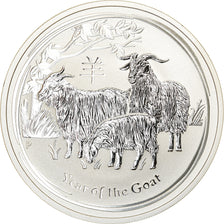 Munten, Australië, Year of the Goat, Dollar, 2015, 1 Oz, FDC, Zilver