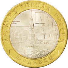 Coin, Russia, 10 Roubles, 2010, MS(63), Bi-Metallic, KM:1276