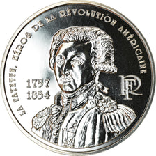 France, La Fayette, 1/4 Euro, 2007, MS(65-70), Silver, KM:1419