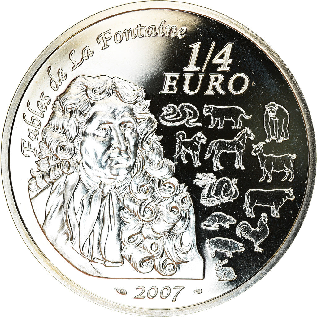 Francia, Year of the Pig, 1/4 Euro, 2007, FDC, Argento, KM:1417