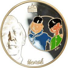 Francia, Tintin & Chang, 1-1/2 Euro, 2007, FDC, Plata, KM:1507