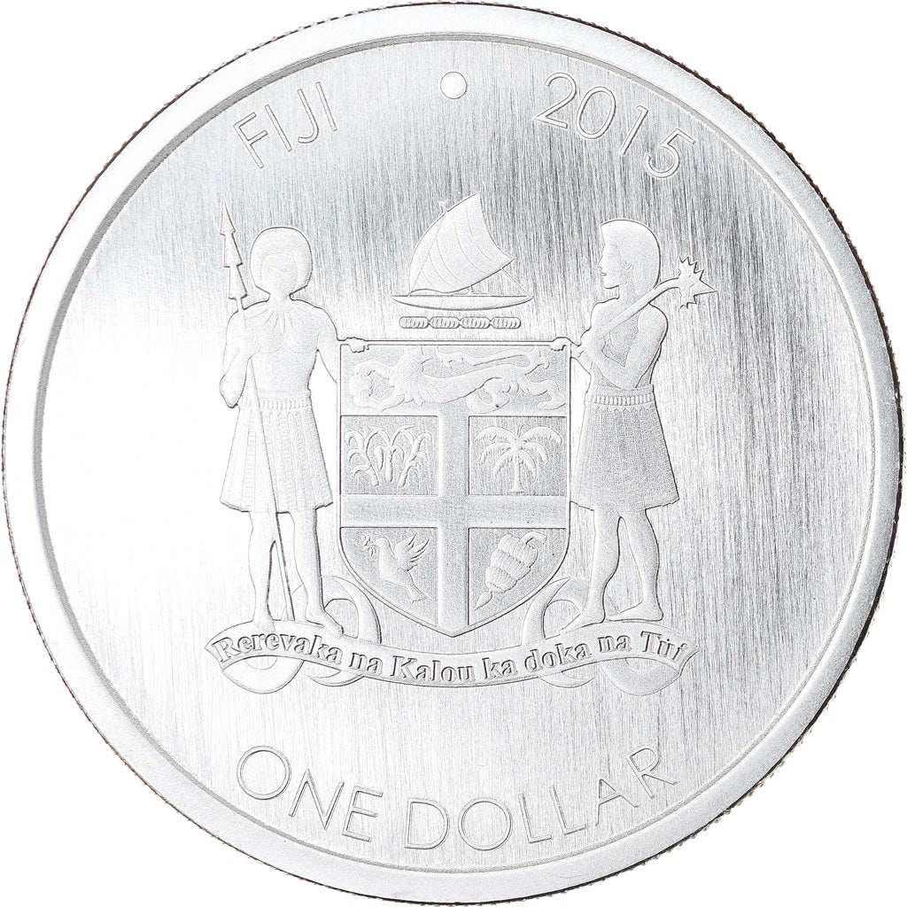 Coin, Fiji, Fiji Iguana, 1 Dollar, 2015, 1 Oz, MS(65-70), Silver