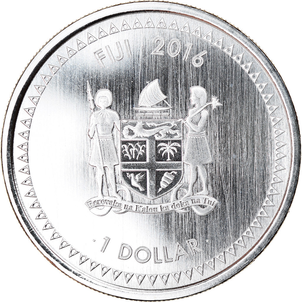 Coin, Fiji, Fiji Iguana, 1 Dollar, 2016, 1 Oz, MS(65-70), Silver