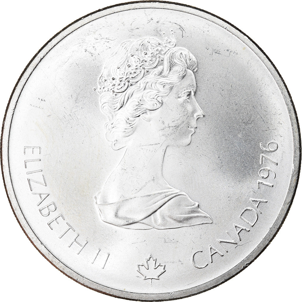 Coin, Canada, Elizabeth II, Hockey players, 10 Dollars, 1976, Ottawa, MS(63)