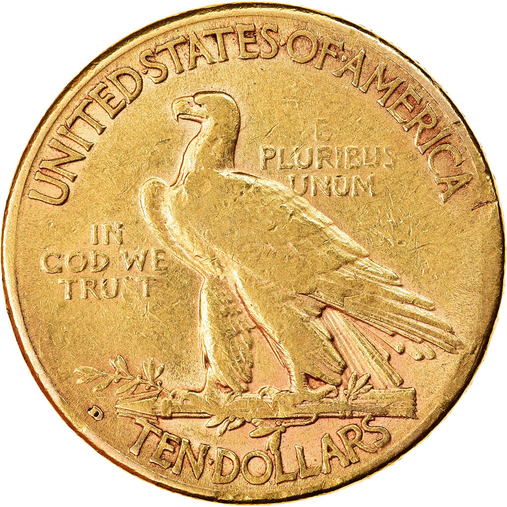 Moeda, Estados Unidos da América, Indian Head, $10, Eagle, 1908, Denver