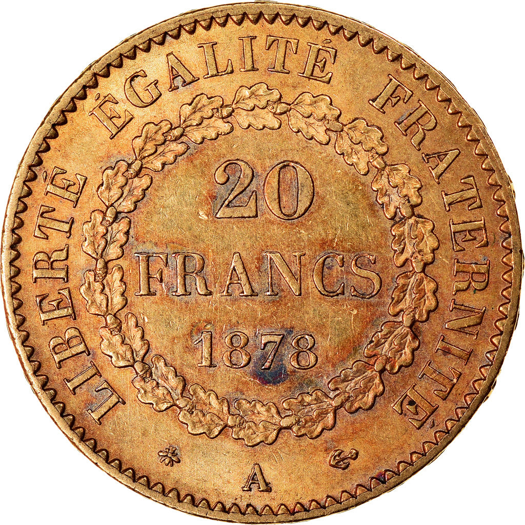Monnaie, France, Génie, 20 Francs, 1878, Paris, SUP, Or, Gadoury:1063, KM:825