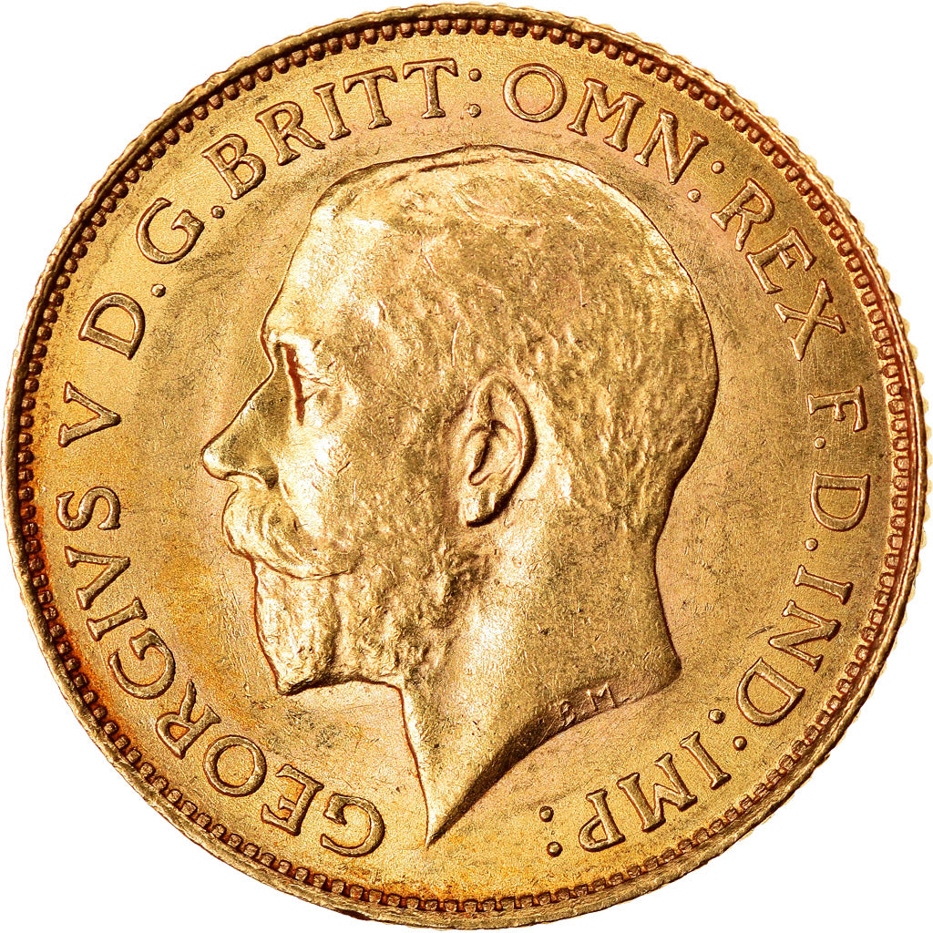 Moneda, Sudáfrica, George V, 1/2 Sovereign, 1926, EBC, Oro, KM:20