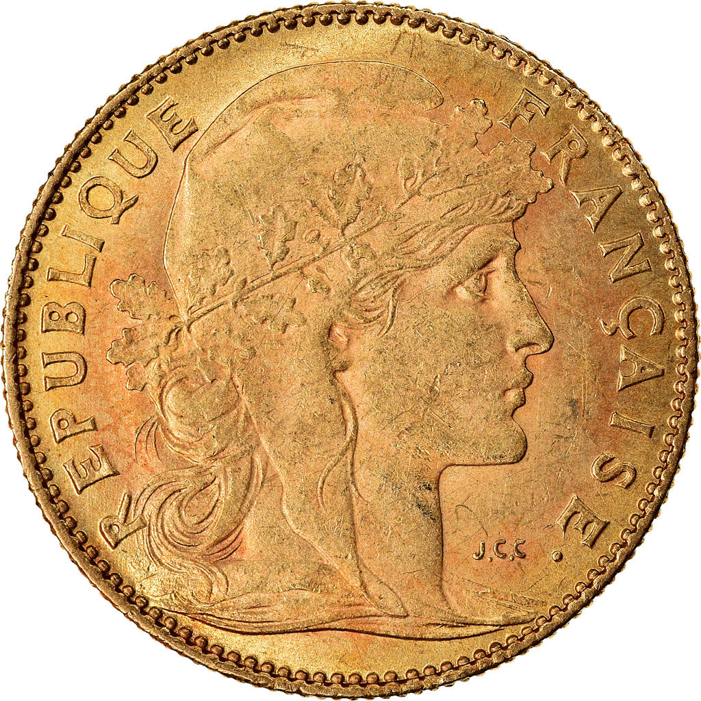 Munten, Frankrijk, Marianne, 10 Francs, 1899, Paris, ZF+, Goud, KM:846
