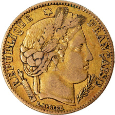 Coin, France, Cérès, 10 Francs, 1850, Paris, VF(30-35), Gold, KM:770