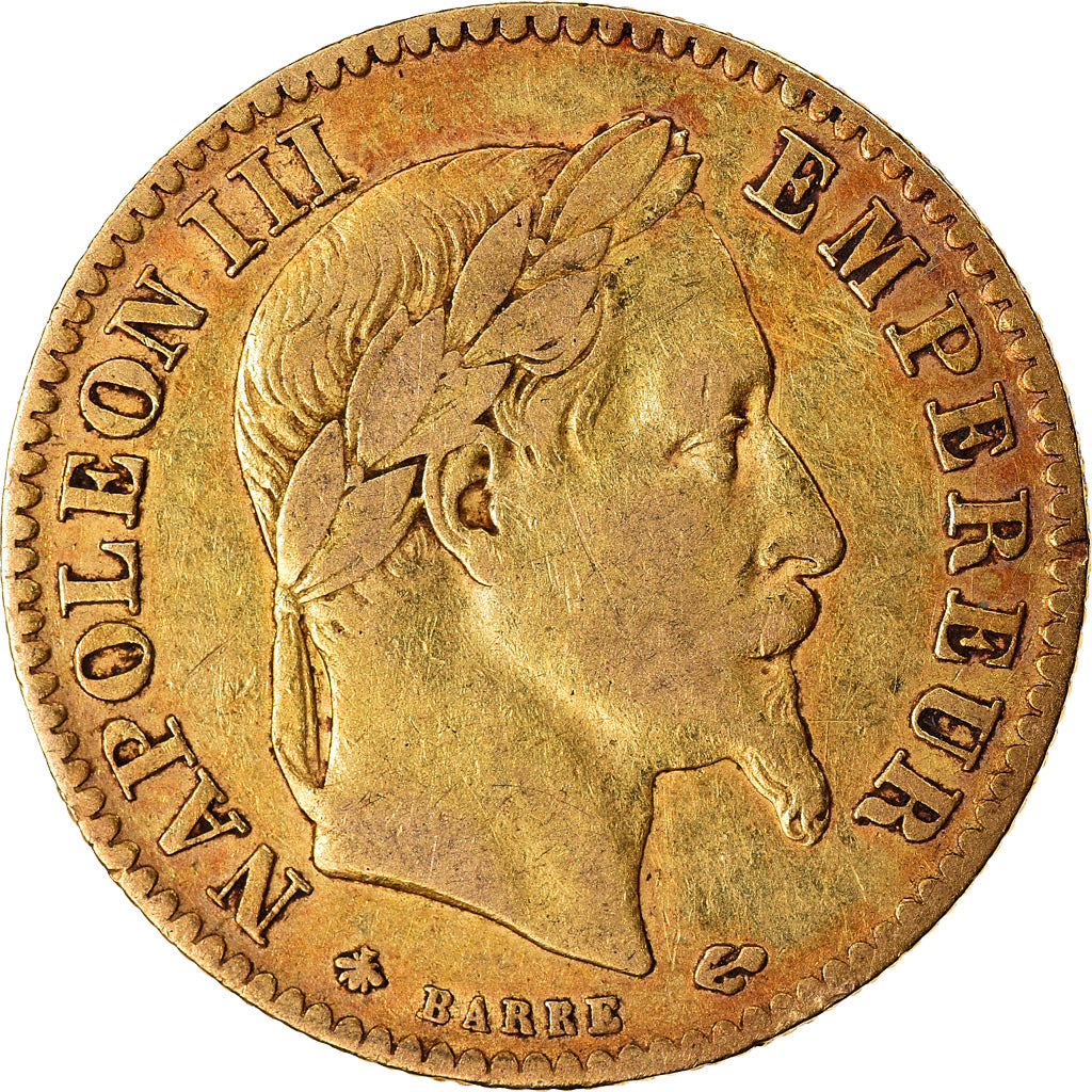 Monnaie, France, Napoleon III, 10 Francs, 1868, Paris, TTB, Or, Gadoury:1015