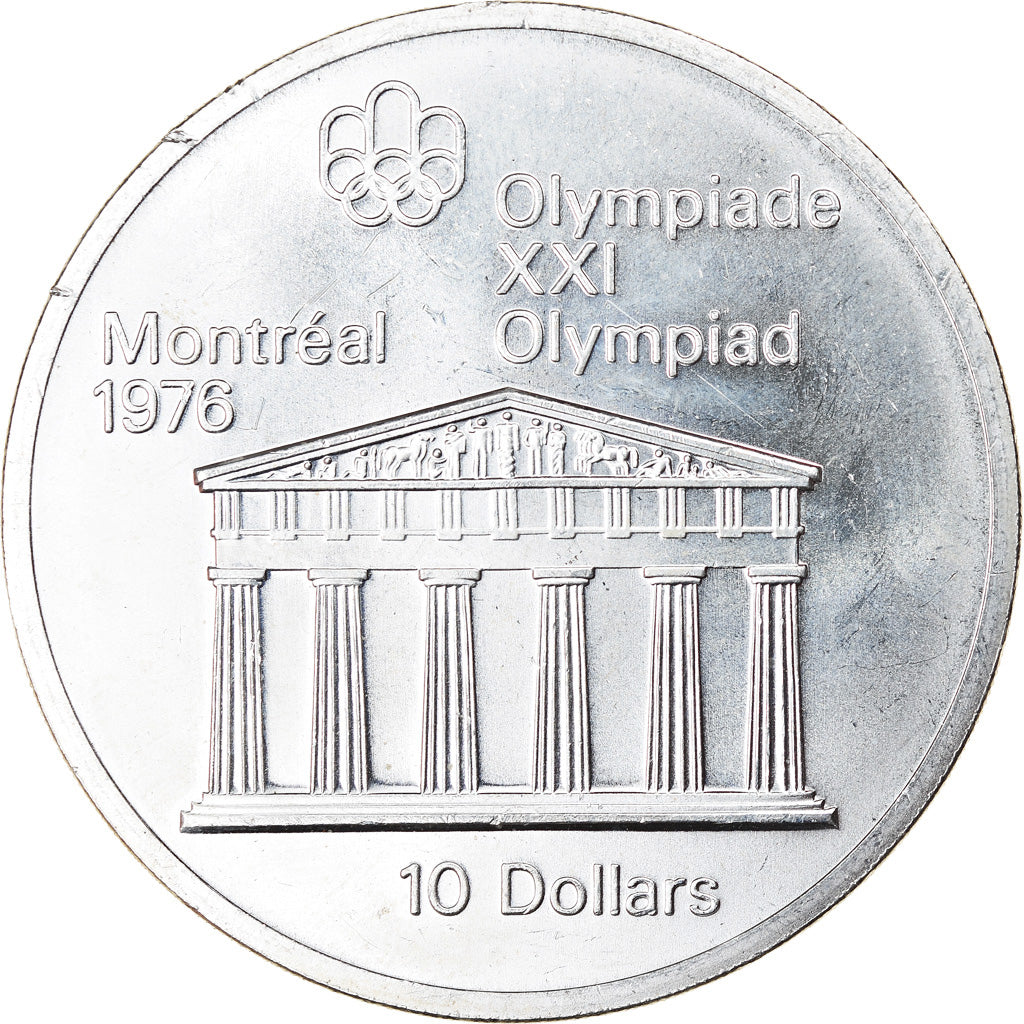 Coin, Canada, Elizabeth II, Panthéon, 10 Dollars, 1974, MS(60-62), Silver