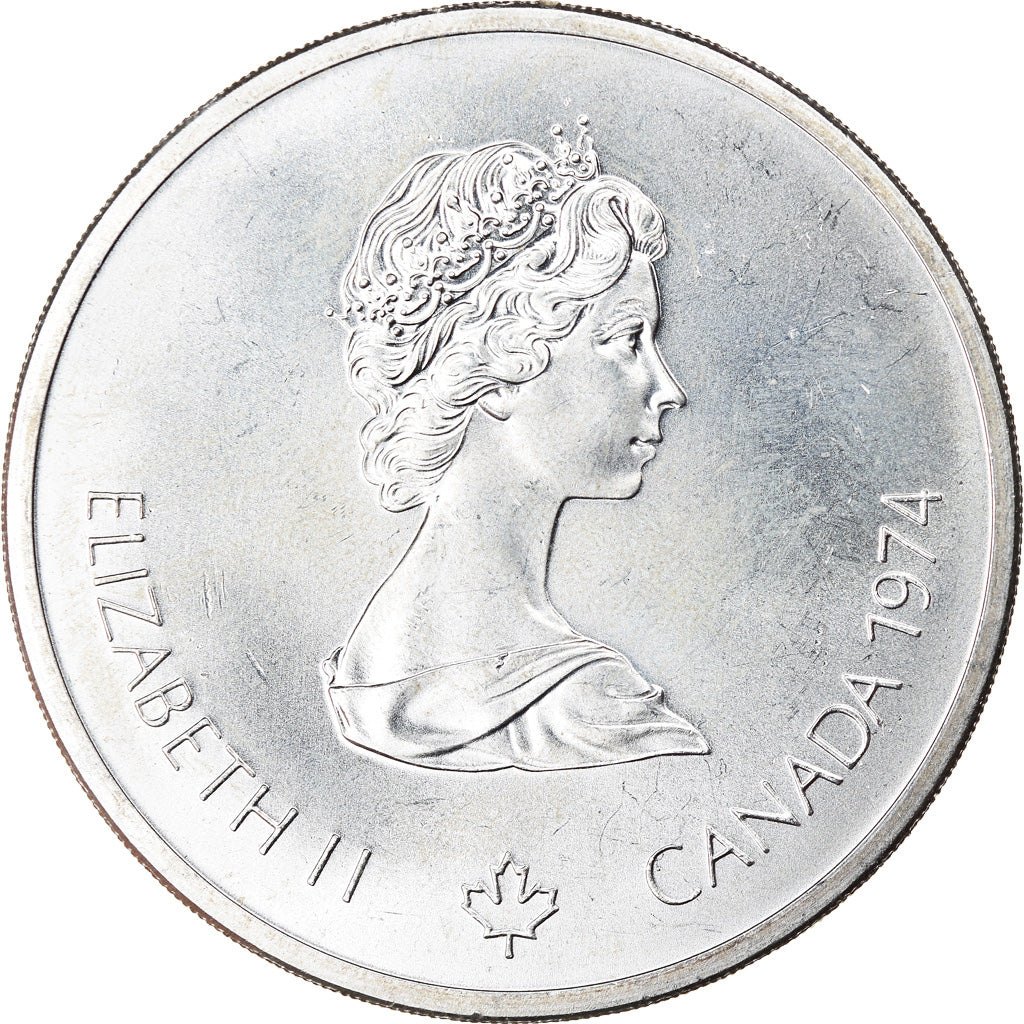 Coin, Canada, Elizabeth II, Zeus, 10 Dollars, 1974, MS(63), Silver, KM:93