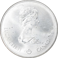 Coin, Canada, Elizabeth II, Canoeing, 10 Dollars, 1975, MS(60-62), Silver