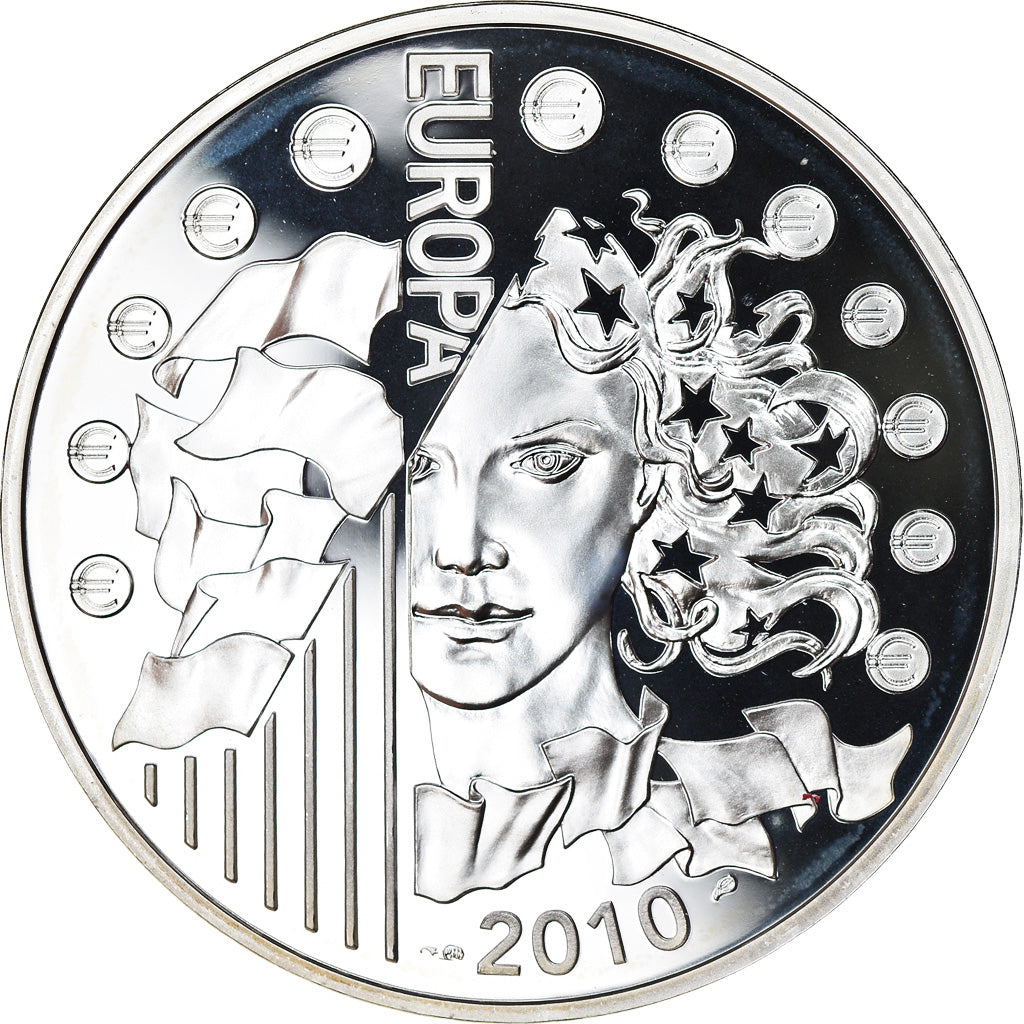 Francia, Monnaie de Paris, 10 Euro, Abbaye de Cluny, Europa, 2010, Proof, FDC
