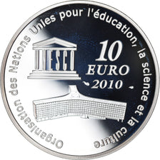 France, Monnaie de Paris, 10 Euro, Taj Mahal, 2010, Proof, MS(65-70), Silver