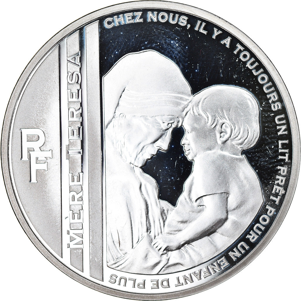 France, Monnaie de Paris, 10 Euro, Mère Thérésa, 2010, Proof, MS(65-70)