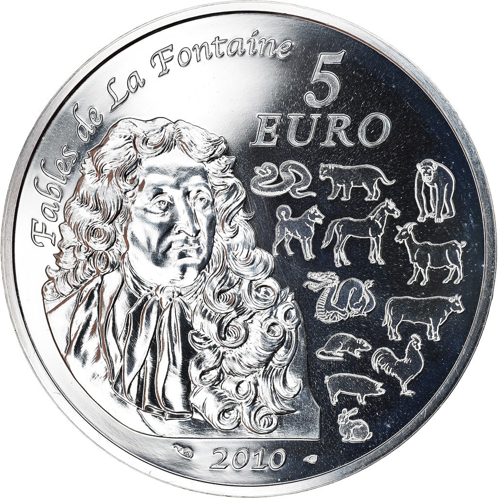 Frankreich, Monnaie de Paris, 5 Euro, Year of the Tiger, 2010, Proof, STGL