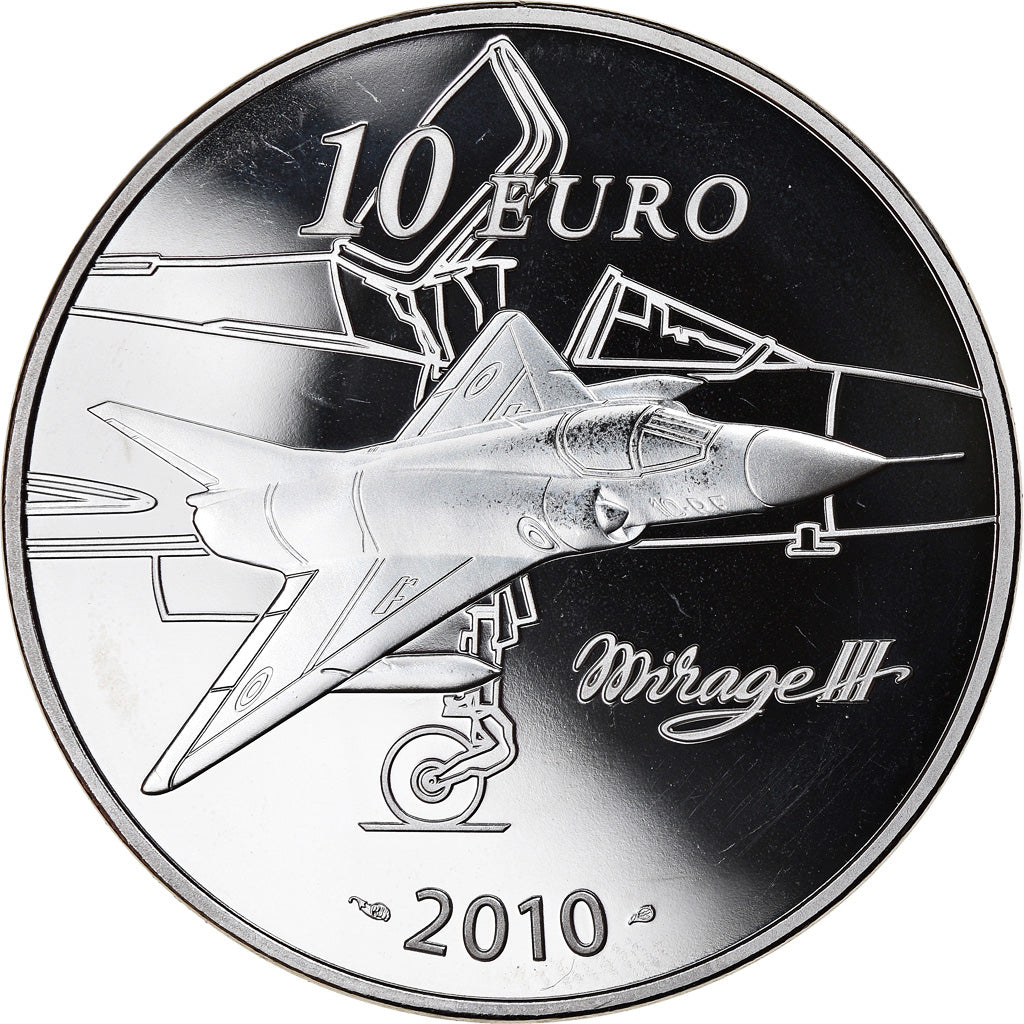 France, Monnaie de Paris, 10 Euro, Marcel Dassault, 2010, Proof, MS(65-70)