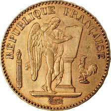 Coin, France, Génie, 20 Francs, 1871, Paris, AU(50-53), Gold, KM:825