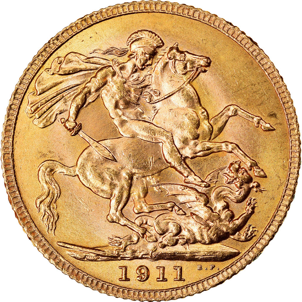 Coin, Canada, George V, Sovereign, 1911, Royal Canadian Mint, Ottawa, MS(63)