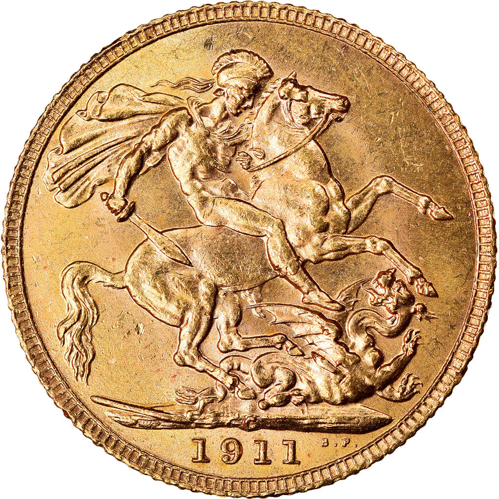 Coin, Canada, George V, Sovereign, 1911, Royal Canadian Mint, Ottawa, MS(64)