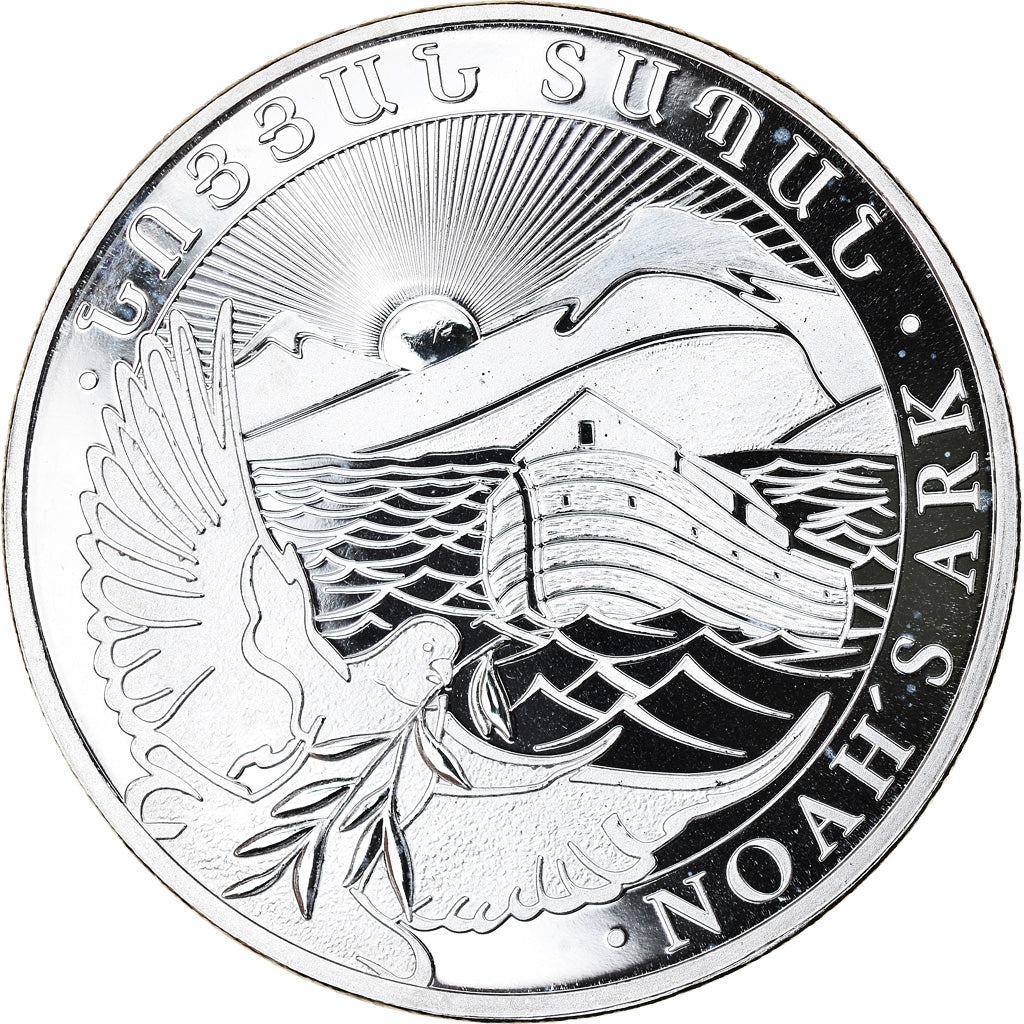 Münze, Armenia, Noah's Ark, 500 Dram, 2013, 1 Oz, STGL, Silber, KM:196