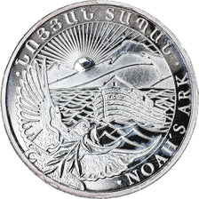 Coin, Armenia, Noah's Ark, 100 Dram, 2013, 1/4 Oz, MS(65-70), Silver, KM:197.1
