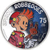 Bélgica, 5 Euro, 75 ans de Spirou, 2013, FDC, Plata