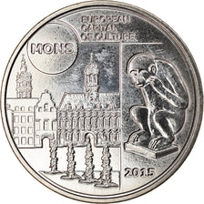Belgique, 5 Euro, Mons capitale europeenne de la culture, 2015, FDC
