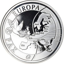 Belgium, 10 Euro, 70 ans de Paix en Europe, 2015, MS(65-70), Silver, KM:349