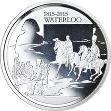 Belgium, 10 Euro, Bataille de Waterloo, 2015, MS(65-70), Silver, KM:348