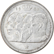 Monnaie, Belgique, 100 Francs, 100 Frank, 1951, TTB+, Argent, KM:139.1