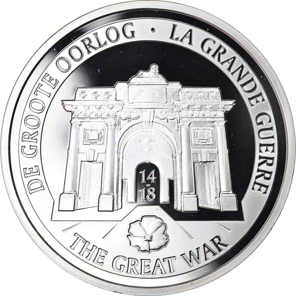 Belgium, 10 Euro, Grande Guerre, 2014, MS(65-70), Silver, KM:341