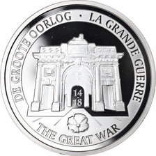 Belgium, 10 Euro, Grande Guerre, 2014, MS(65-70), Silver, KM:341