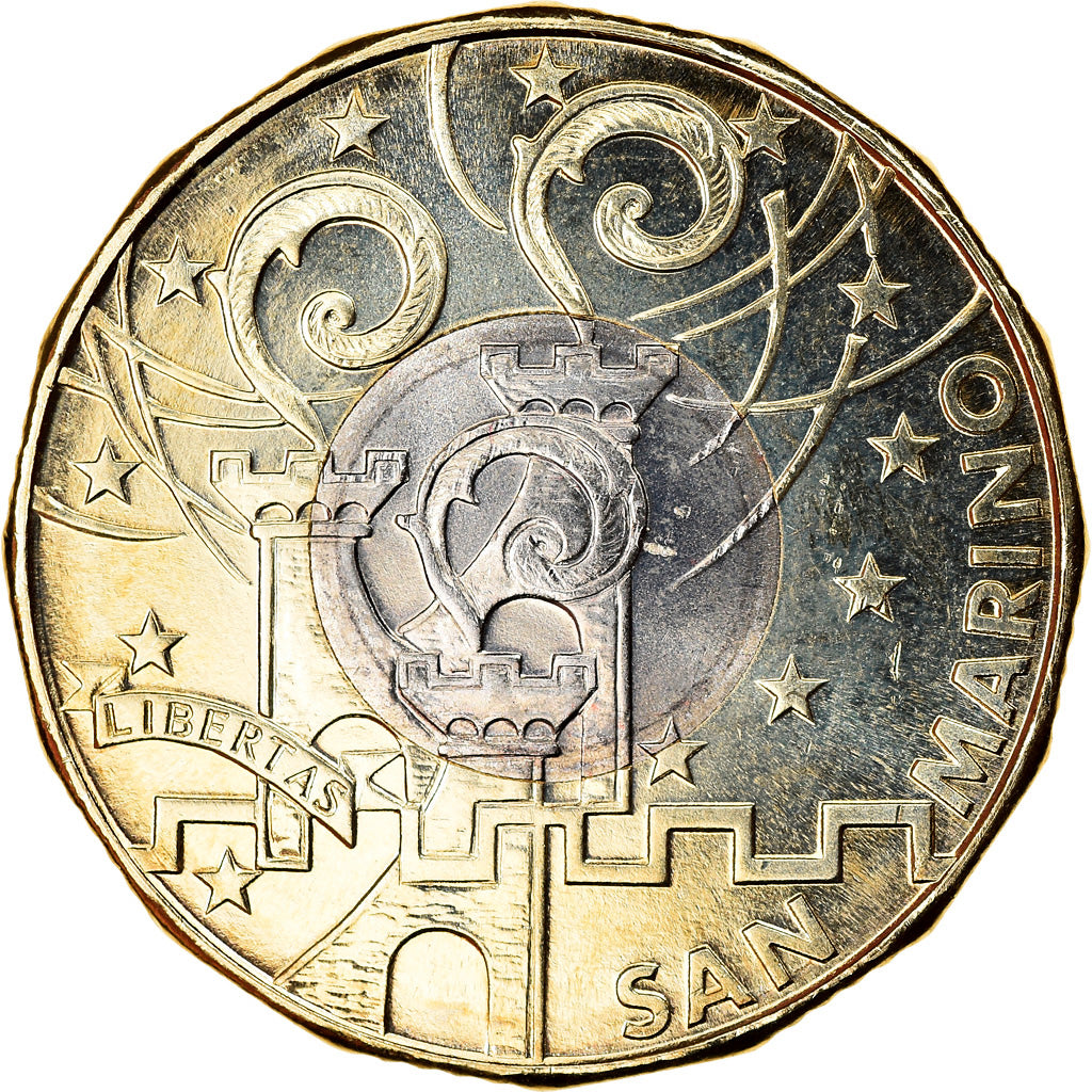 San Marino, 5 Euro, Marco Simoncelli, 2017, SPL, Bi-Metallic