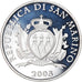 San Marino, 10 Euro, Milice, 2005, MS(65-70), Silver, KM:344