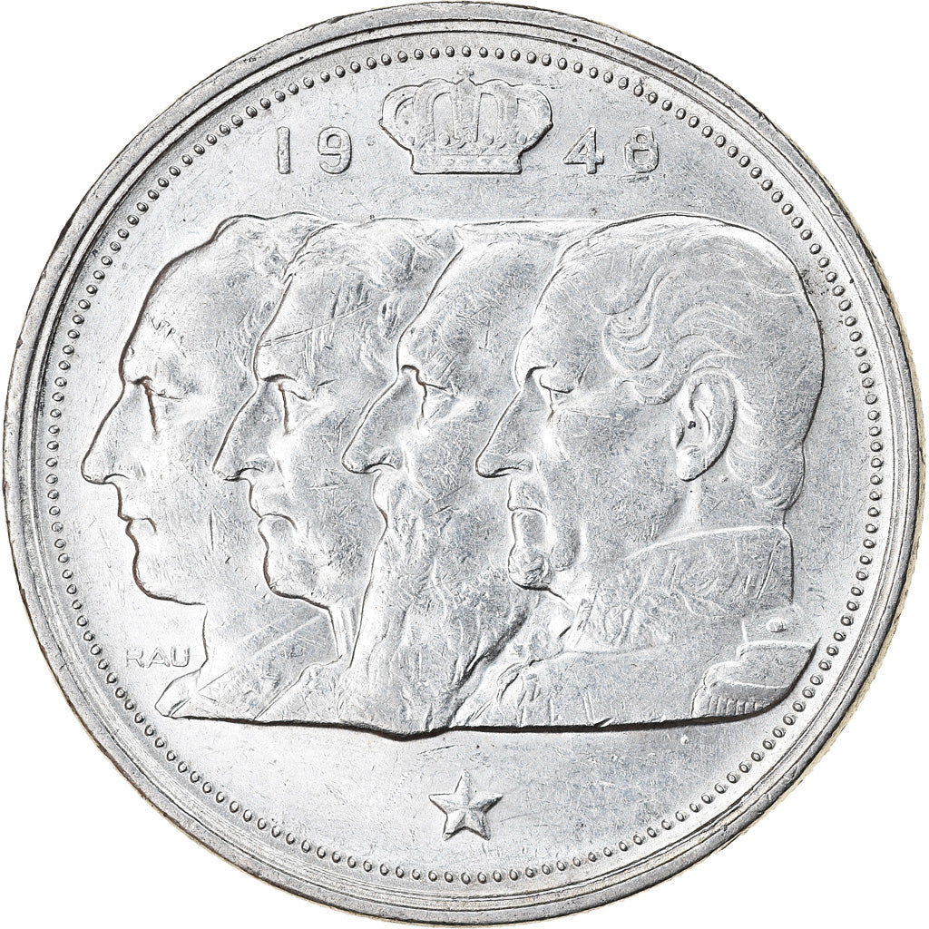 Coin, Belgium, 100 Francs, 100 Frank, 1948, EF(40-45), Silver, KM:138.1