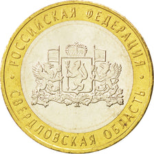 RUSSIA, 10 Roubles, 2008, KM #978, MS(63), Bi-Metallic, 27, 8.18