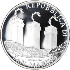 San Marino, 10 Euro, Bienvenue à l'Euro, 2002, MS(65-70), Silver, KM:449